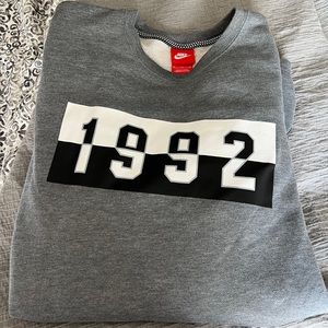 Nike Gray and Black Sweatshirt